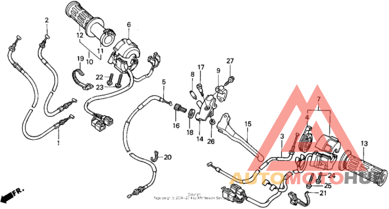 Handle switch + cables
