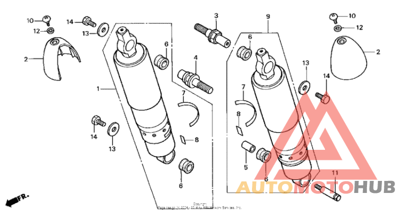 Задние амортизаторы