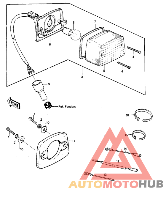 Taillight/chassis electrical equipment