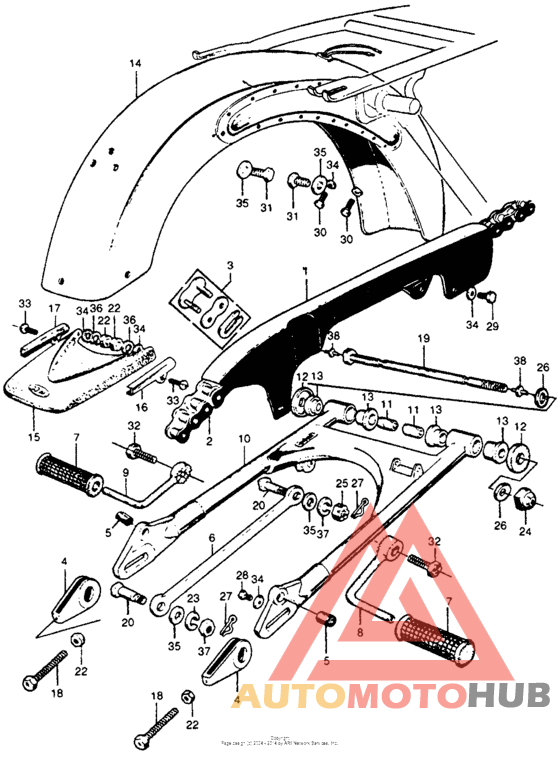 Swingarm + rear fender