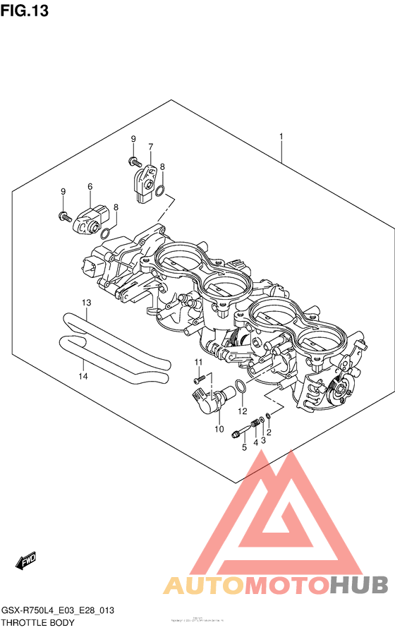 Throttle Body (Gsx-R750L4 E28)