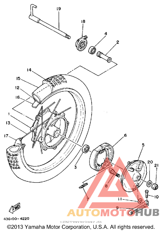 Переднее колесо