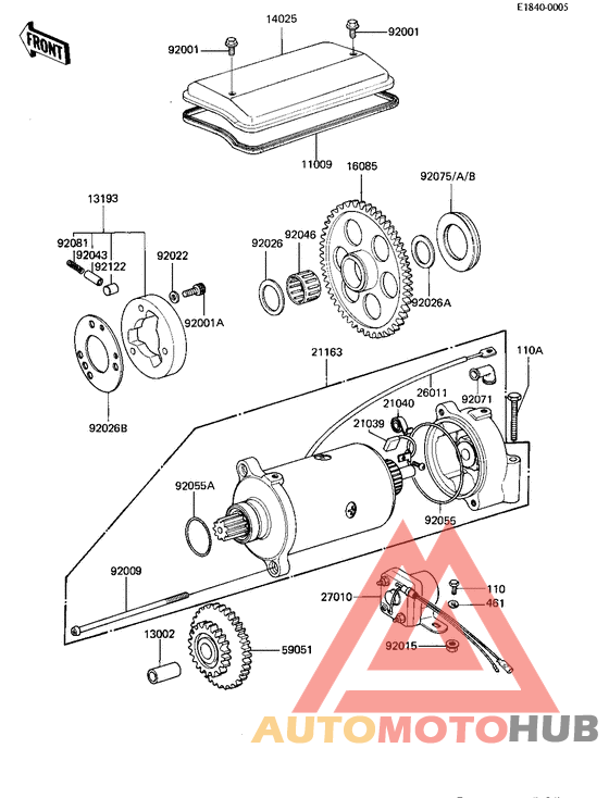Starter motor/starter clutch