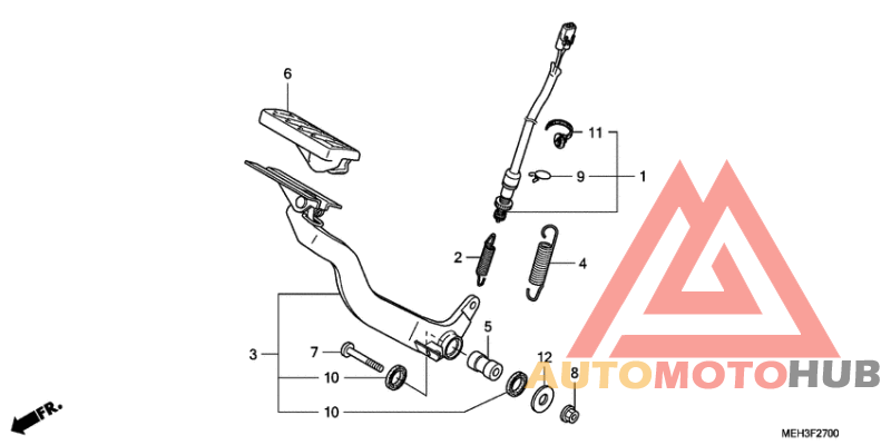 Brake pedal assy