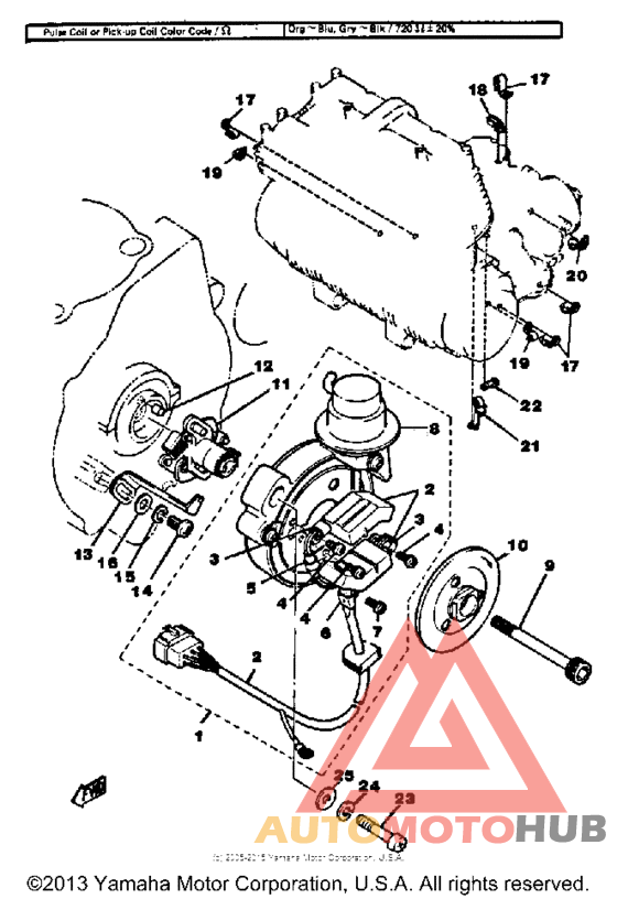 Pickup coil - governor