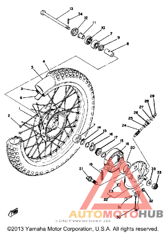 Переднее колесо