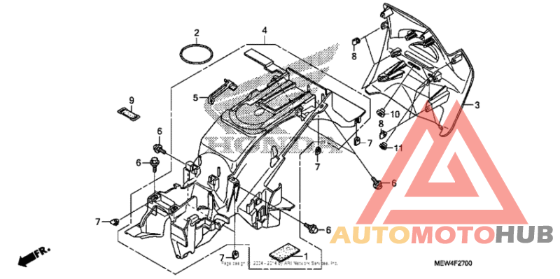 Задний бампер
