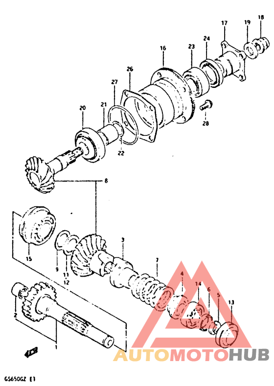 Secondary drive gear