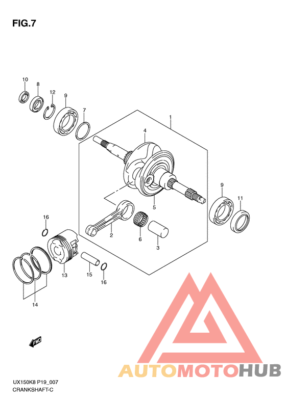 Вал коленчатый