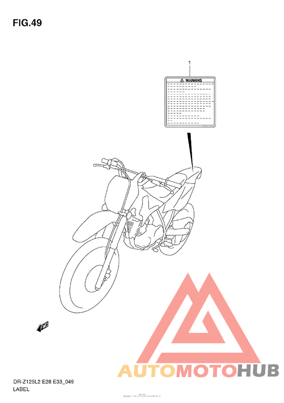 Label (Dr-Z125 E28)