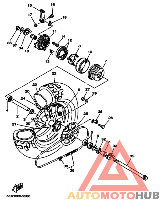 Переднее колесо