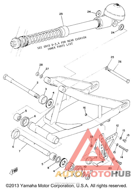 Rear arm - rear cushion