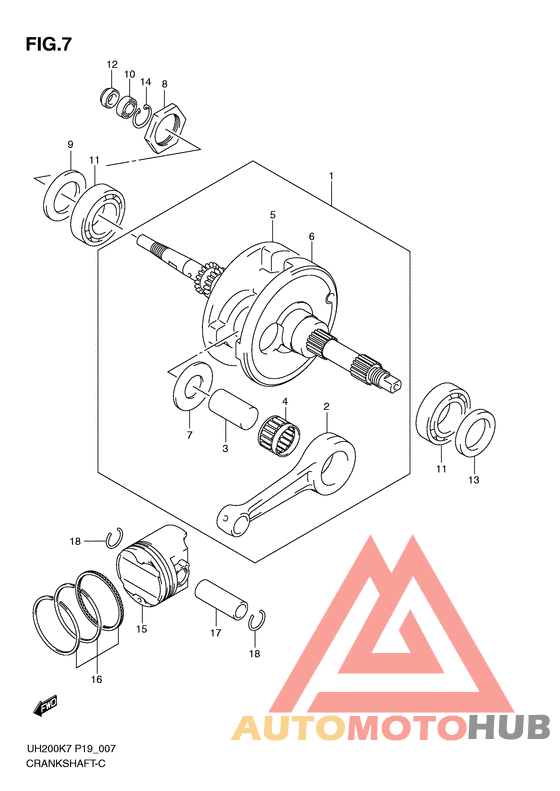 Вал коленчатый