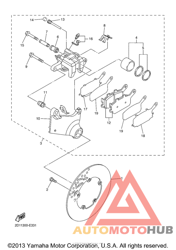 Задний суппорт