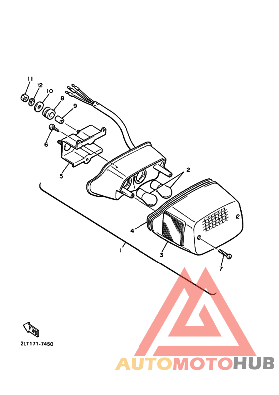 Taillight unit ass`y