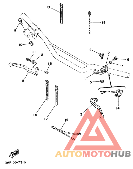 Handle switch. lever