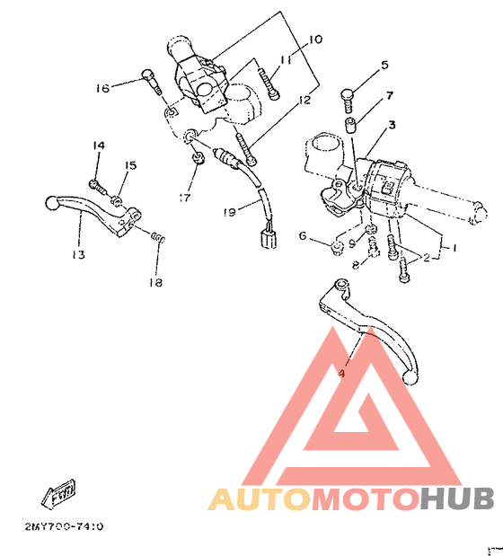 Handle switch. lever