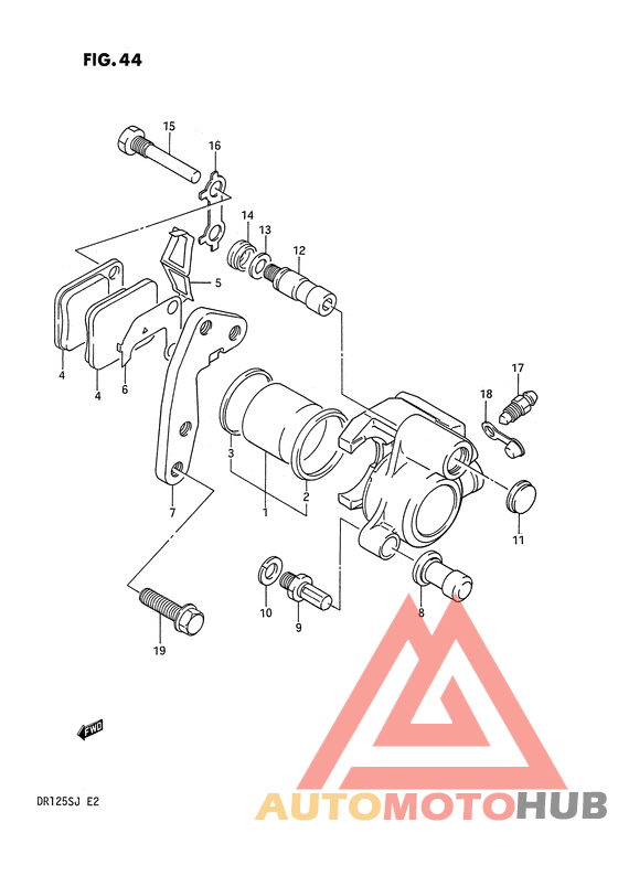Передний суппорт тормозной