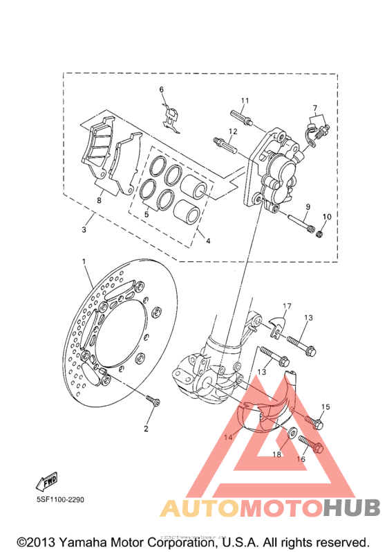 Передний суппорт