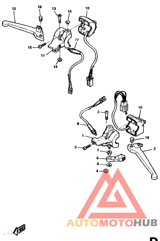 Handle switch. lever