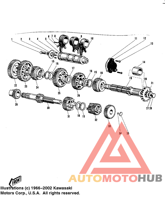 Transmission/change drum