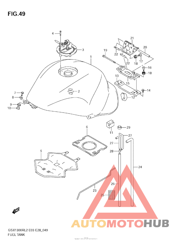 Fuel Tank (Gsx1300R L2 E03)