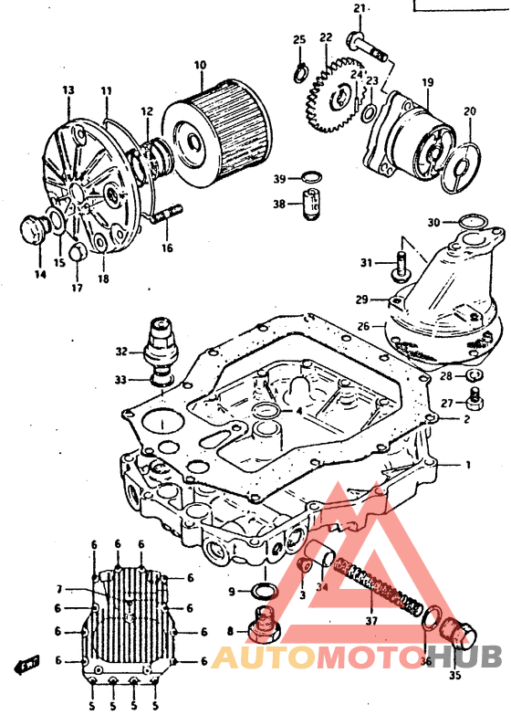 Oil pump - oil filter