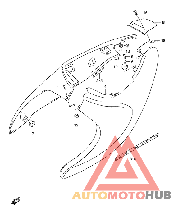 Обтекатель задний