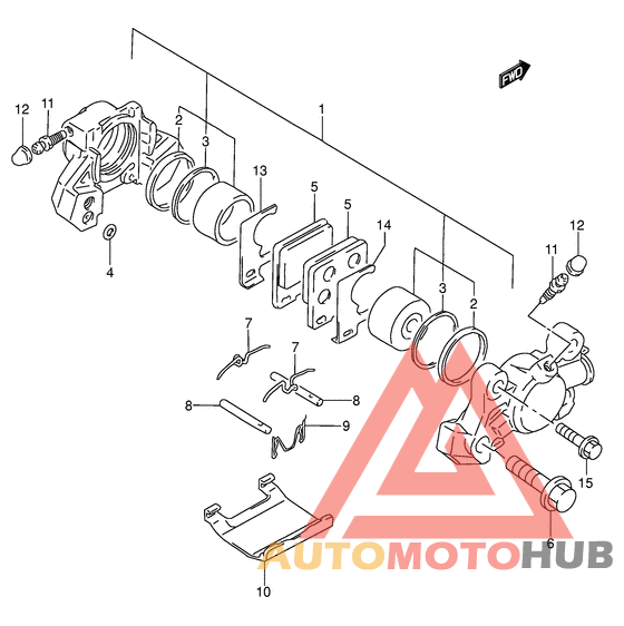 Задний суппорт