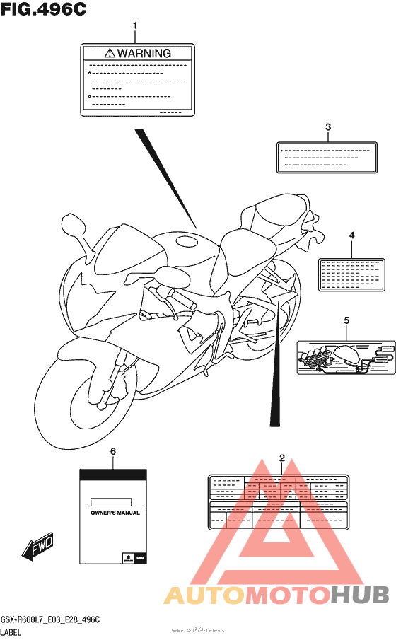 Label (Gsx-R600L7 E33)