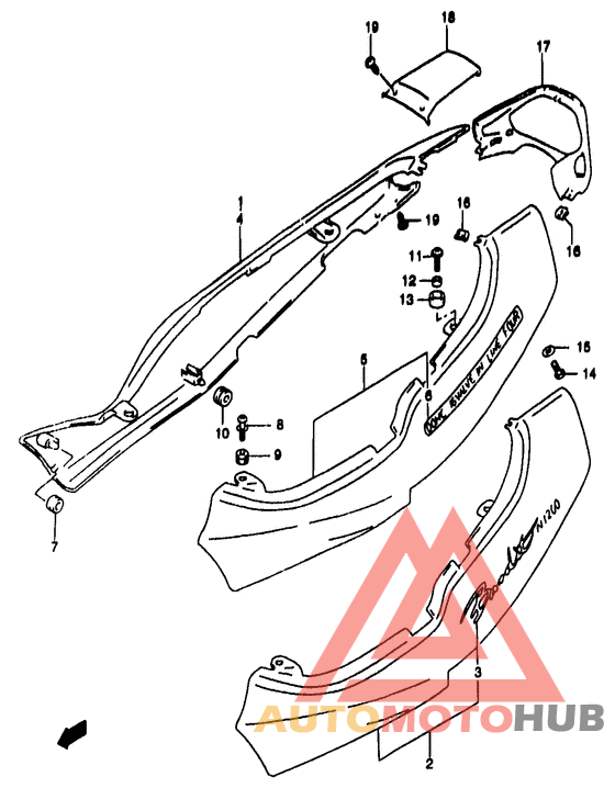 Обтекатель задний