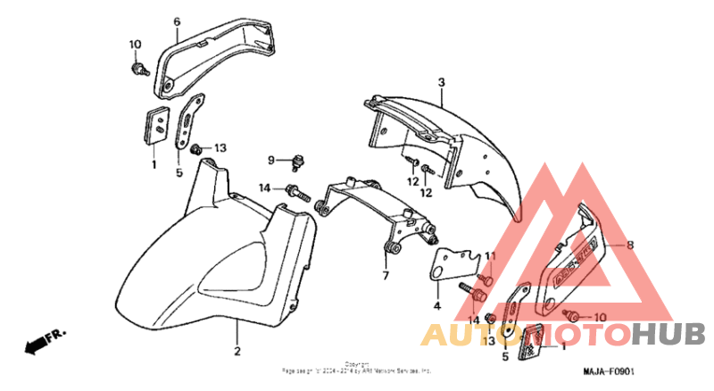 Крыло переднее