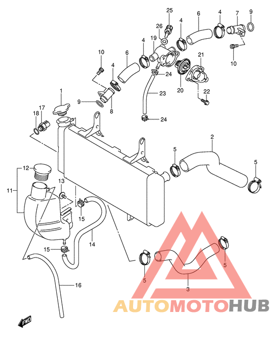 Радиатор hose