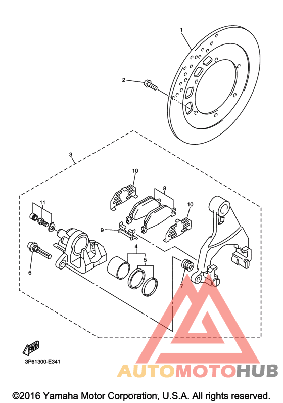 Задний суппорт