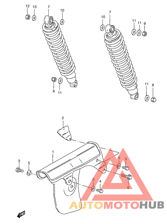 Задние амортизаторы