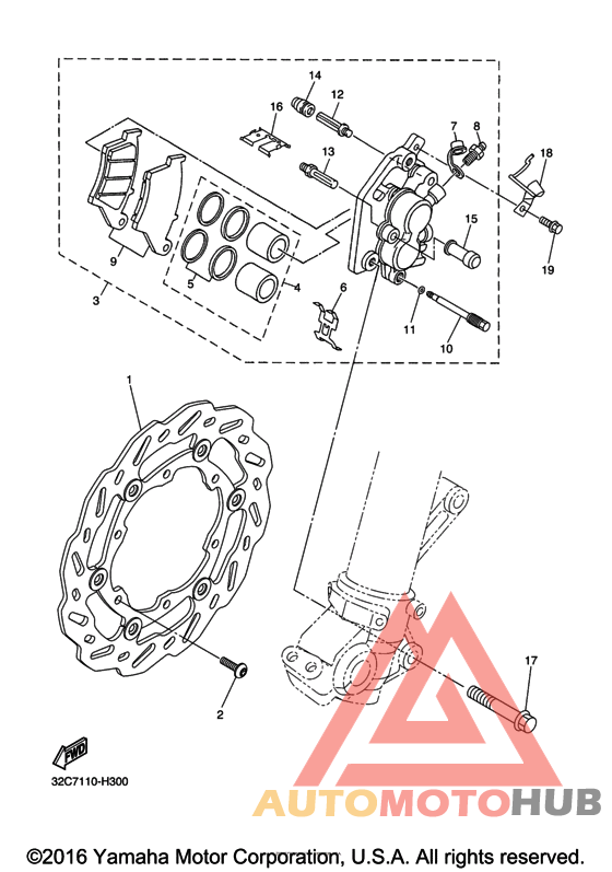 Передний суппорт