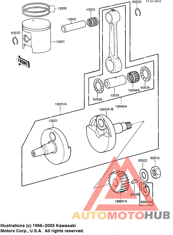Crankshaft/piston