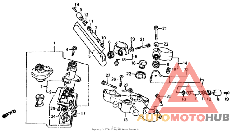 Handlebar + top bridge