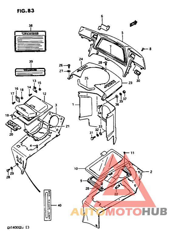 Inner cowling gv1400gcg/gch