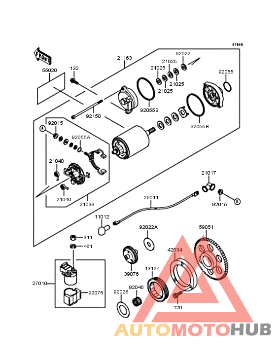 Starter motor/starter clutch