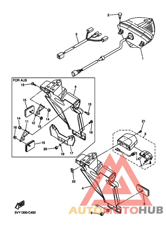Taillight unit ass`y