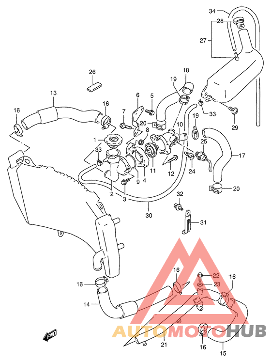 Радиатор hose