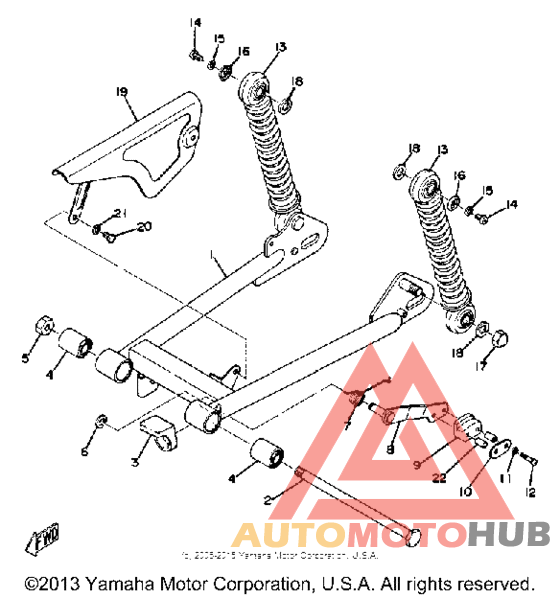 Rear arm-reap cushion-chain case