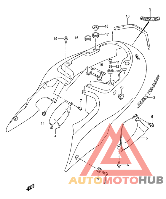 Обтекатель задний