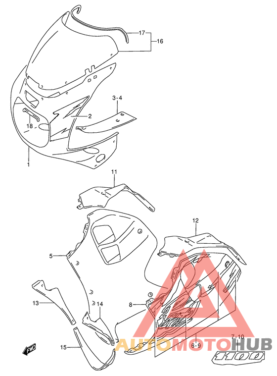Cowling body