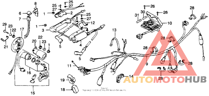Cb360t wire harness