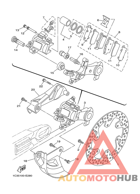 Задний суппорт