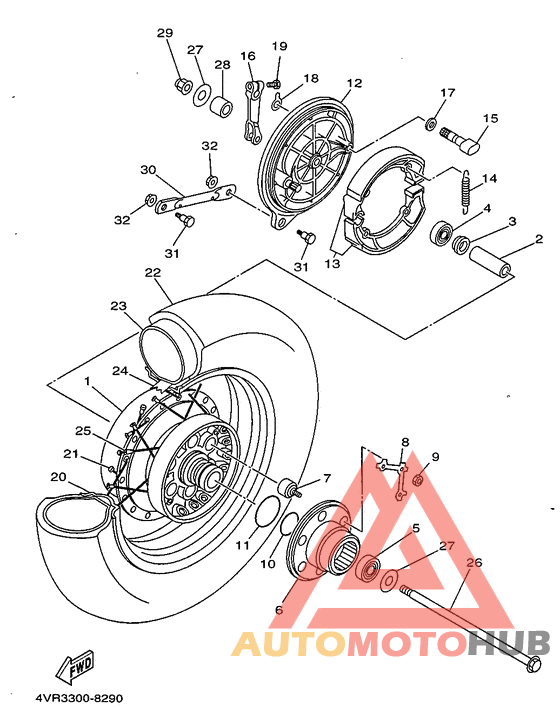 Переднее колесо