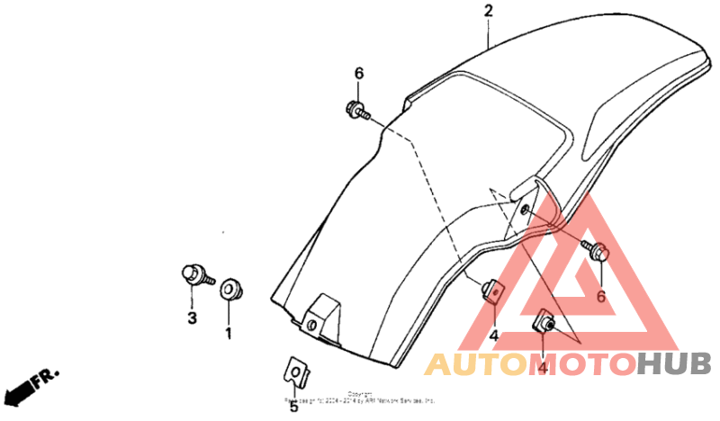 Задний бампер