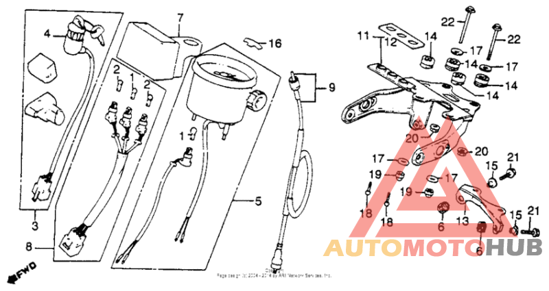 Speedometer + key set